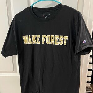 Champion Black Wake Forest Short Sleeve Tee